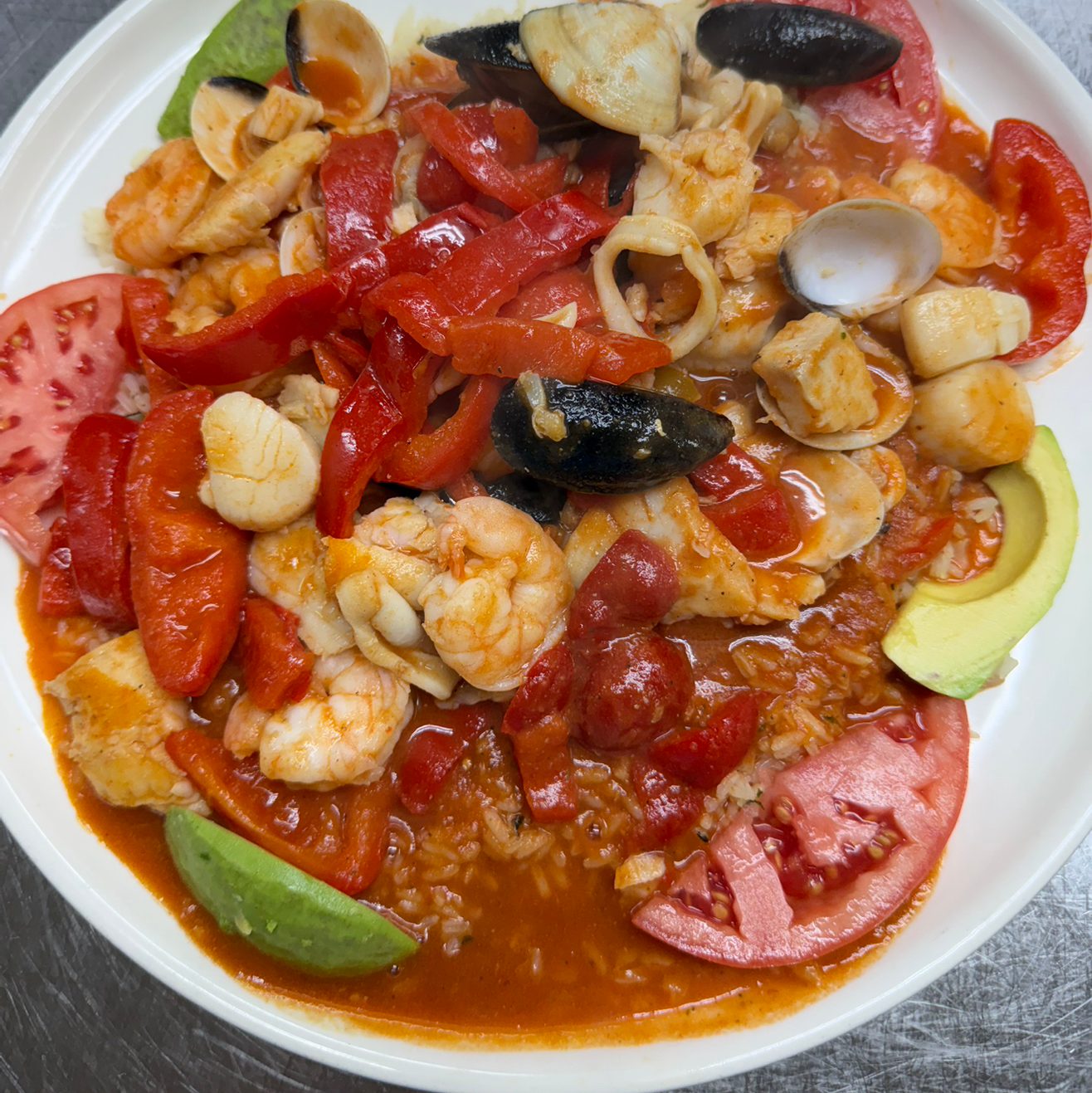 Paella Mexicana.