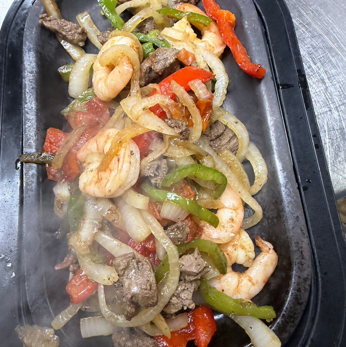 Shrimp & Steak Fajita.