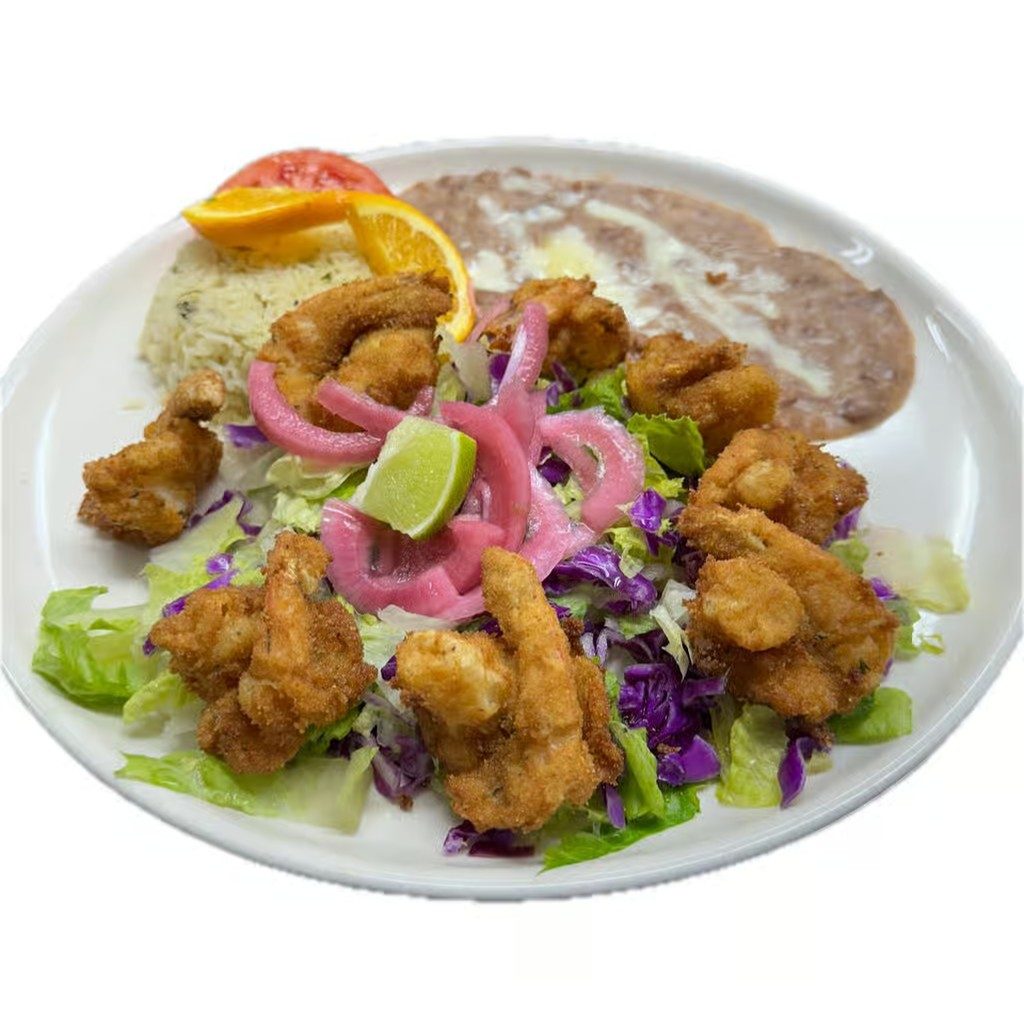 Camarones Empanizados.